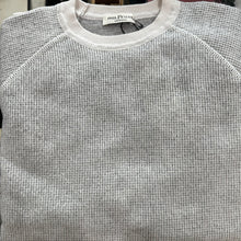Load image into Gallery viewer, A product of Australia, this soft to the touch an ultra comfortable crewneck sweater features a contrast on the collar, sleeve and bottom along with stitching.
