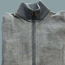 Load image into Gallery viewer, A product of Austria, this full zip cardigan sweater, is made from a fine merino wool blend.
