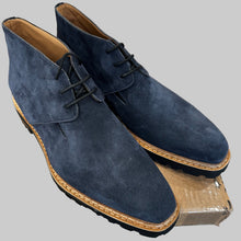 Load image into Gallery viewer, Blue suede chucka's from Castori, with lug soles. 
